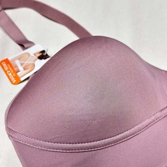 Warner’s Bra 34C Wireless Tag-less Convertible Contour Blush 3492 PP - Picture 7 of 10